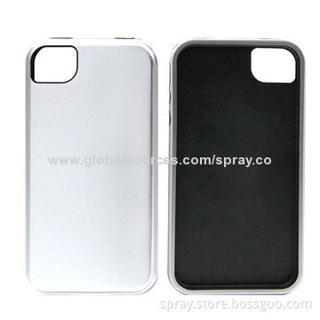 2 Piece Detachable Silver Refined Aluminum Case for Apple iPhone 4 4s